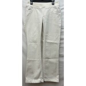 Serfontaine Flare Jeans White Bootcut Mid Rise Womens 29 USA Made